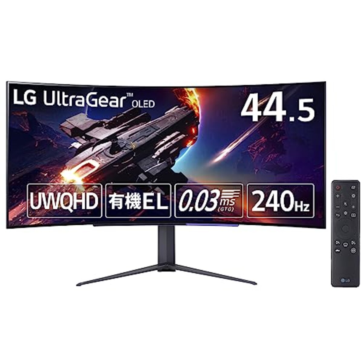 LGのLG ゲーミングモニター UltraGear 45GR95QE-B 44.5インチ 有機EL