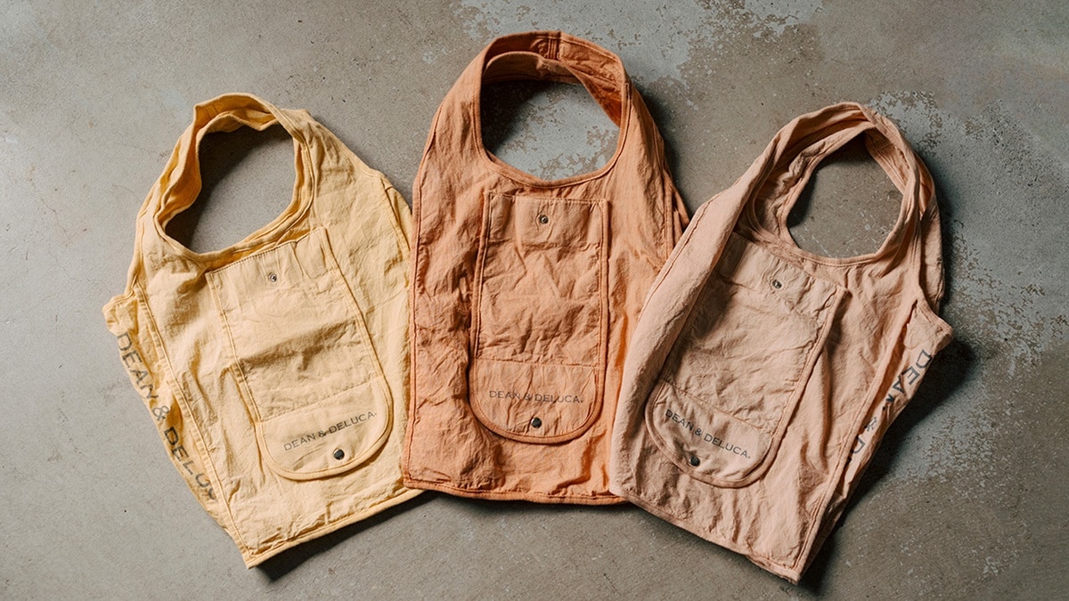 DEAN & DELUCA】世界に一つだけの「天然染めショッピングバッグ」が