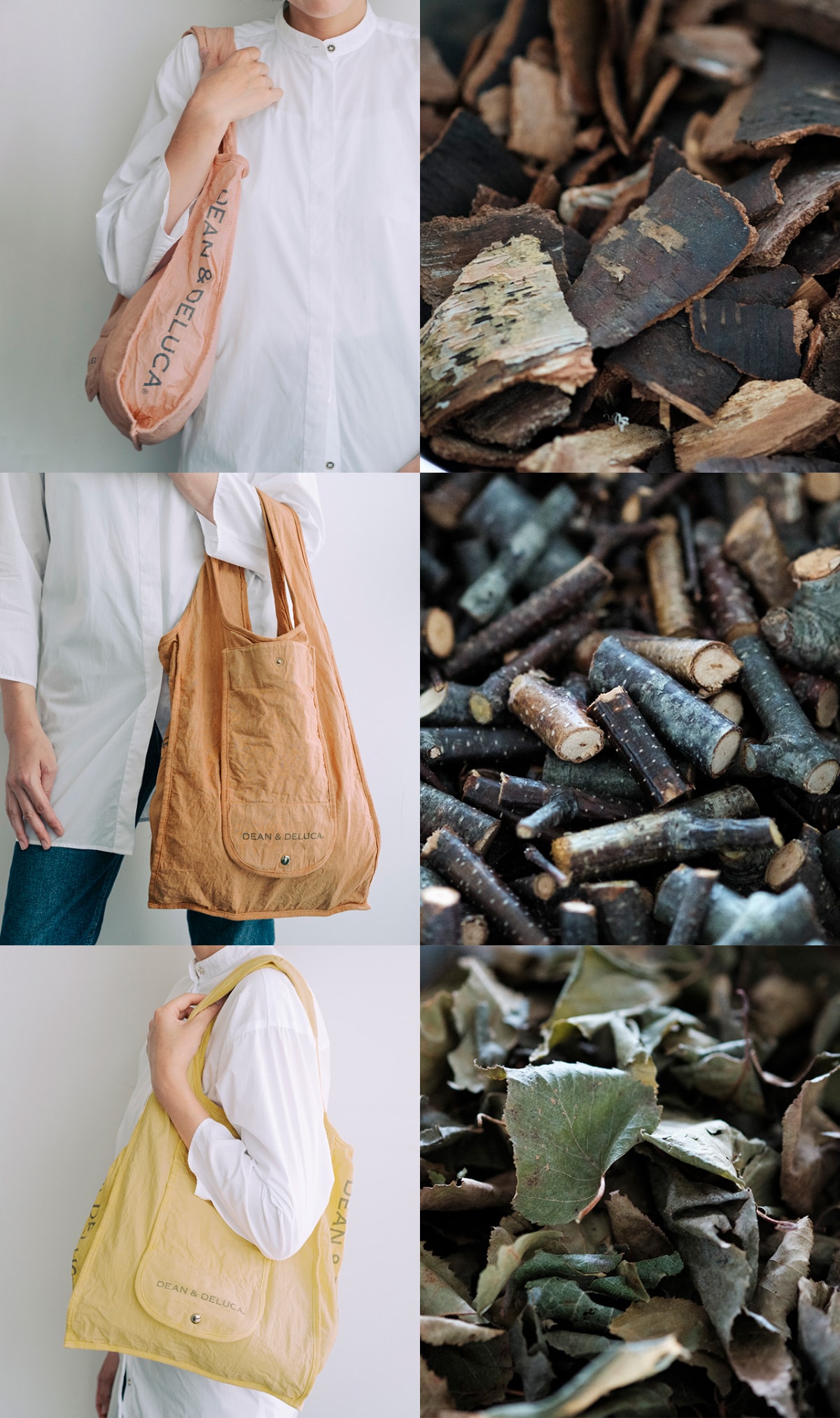 DEAN & DELUCA】世界に一つだけの「天然染めショッピングバッグ」が