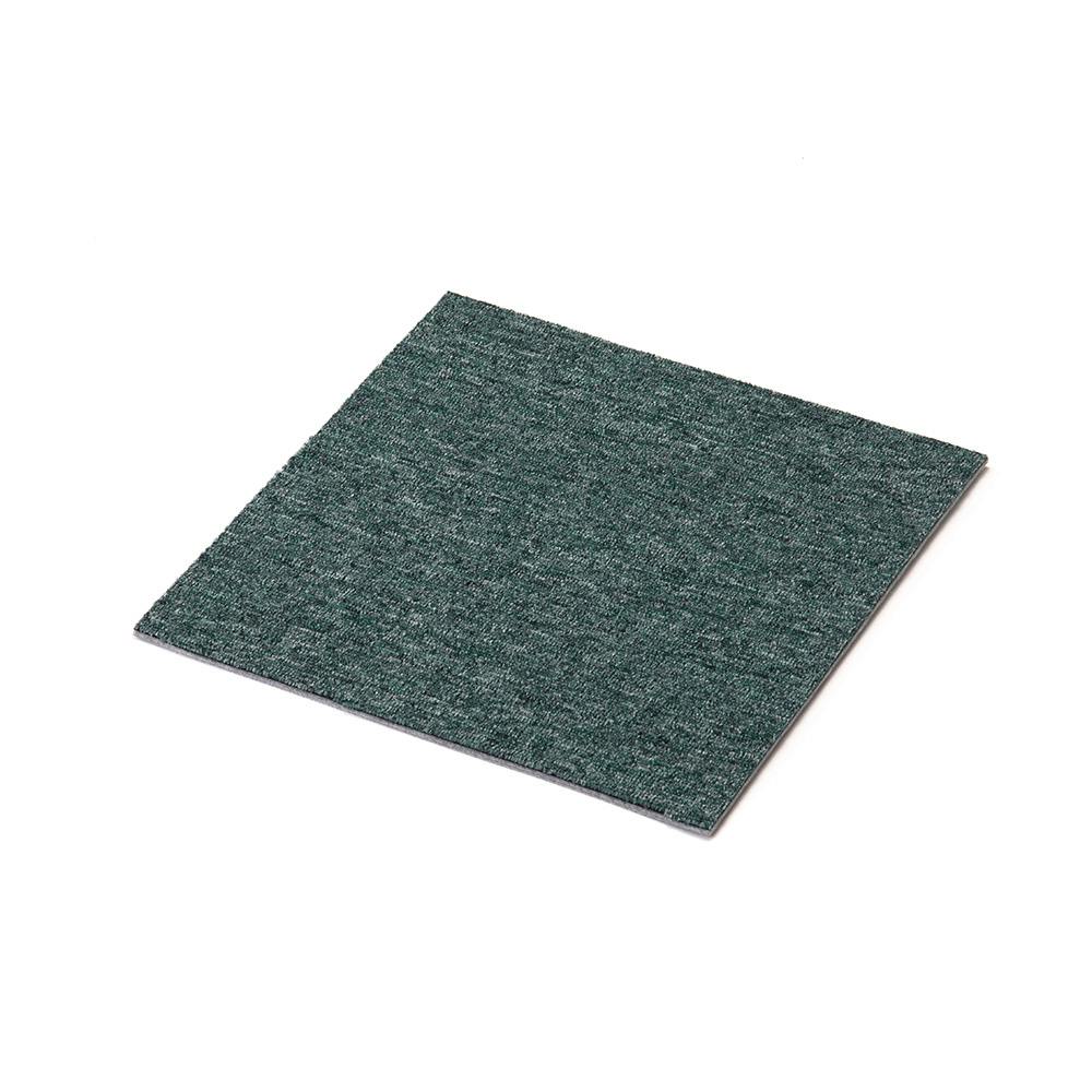 ＆Pet 洗える吸着タイルカーペット エメラルドグリーン 40×40cm | ラグ