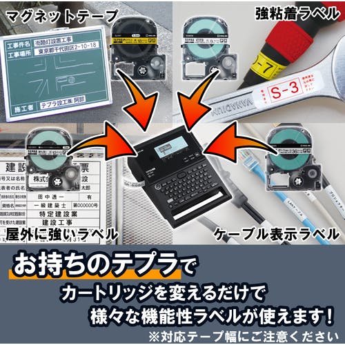 CAINZ-DASH】キングジム 【純正】「テプラ」PROテープ ケーブル表示