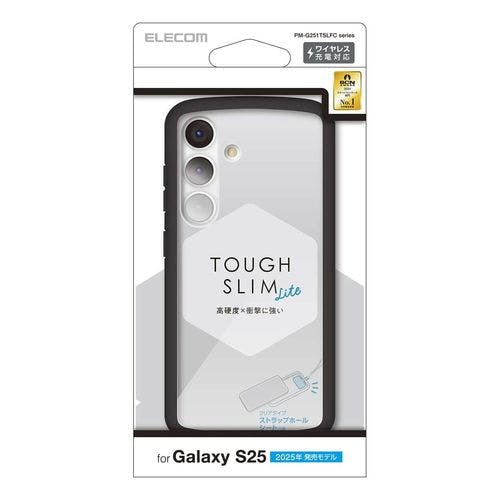 Galaxy S25 SC-51F ケース ハイブリッド 衝撃吸収 軽量 薄型 ブラック