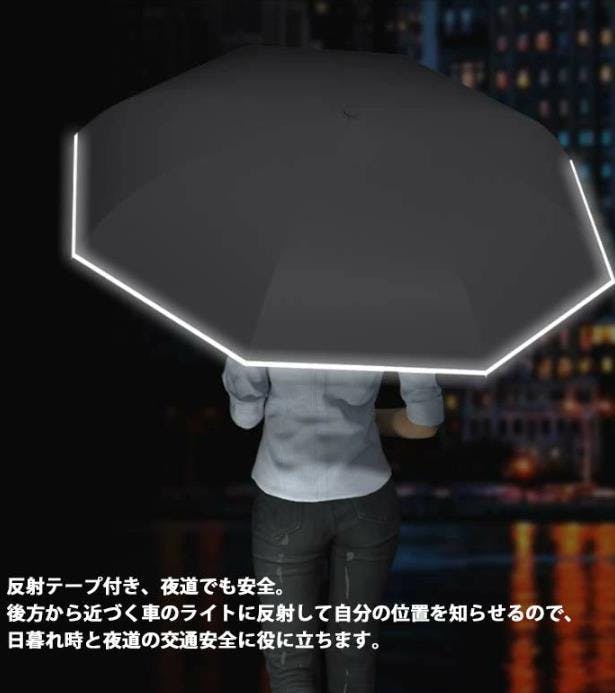 長傘 レディース メンズ 逆さ傘 長柄 雨傘 半自動開閉 男女兼用 車用傘