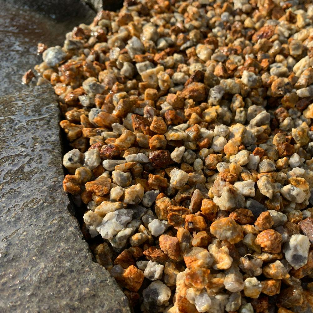 TAIKOH 甲賀砂利 3分 9-12mm 10kg 国産 化粧砂利 オレンジ 錆 さび