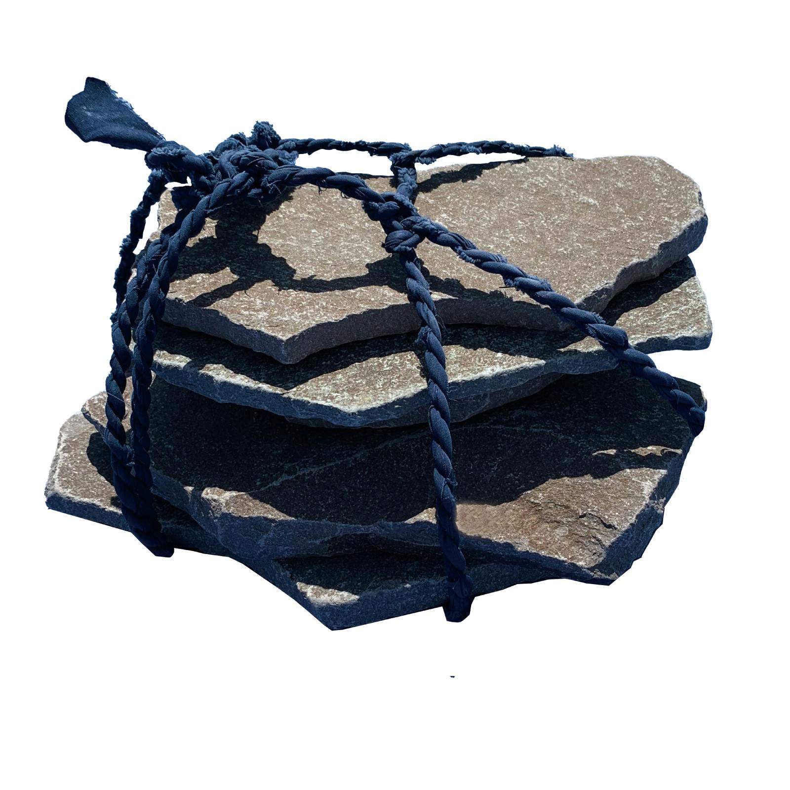 TAIKOH 乱形石材 ジャワ摺鉄平石 0.3平米入り 10〜30mm厚 | 庭園資材