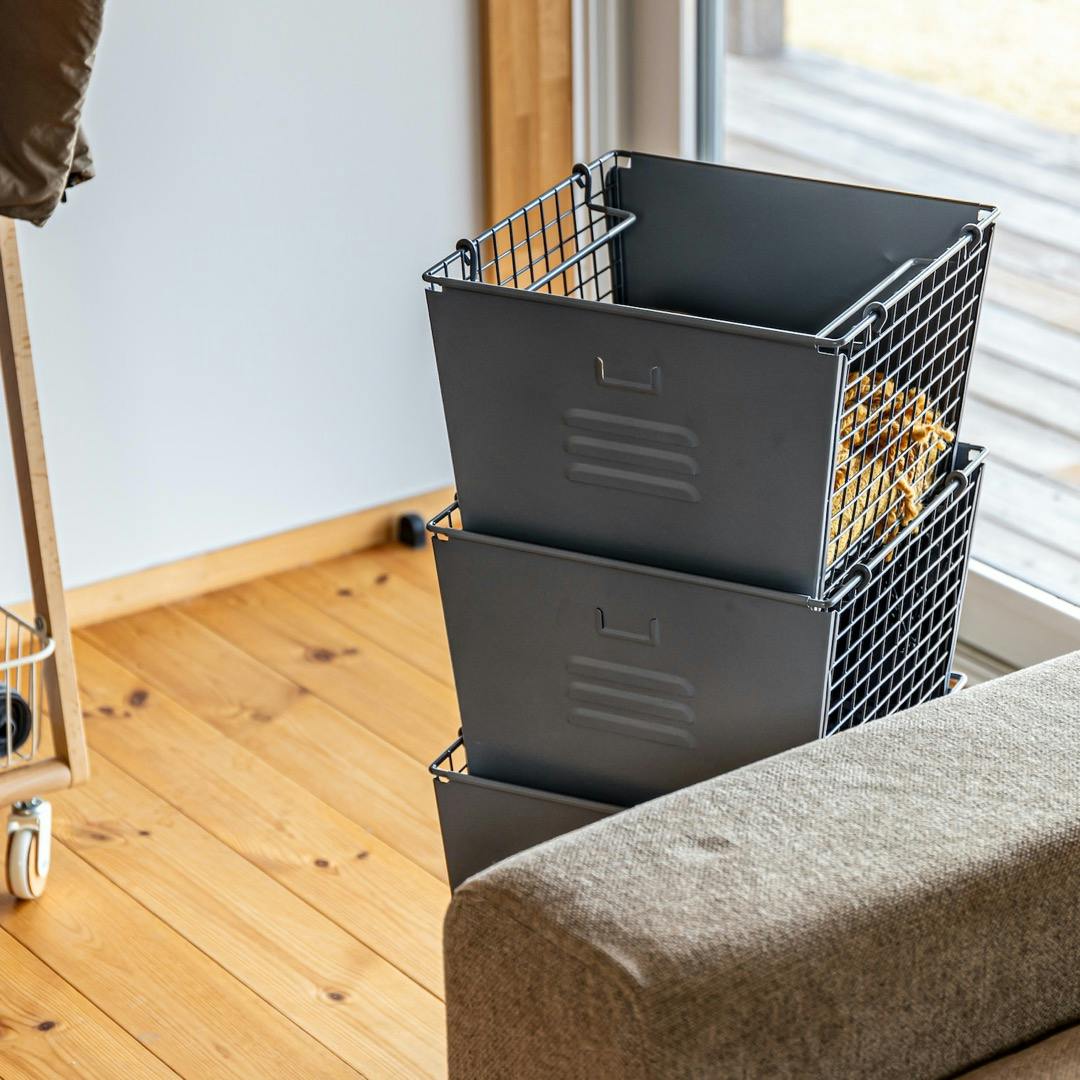 KOEKI 弘益 Mash MASH リヴ 3段スタッキングボックスセット 簡易組立