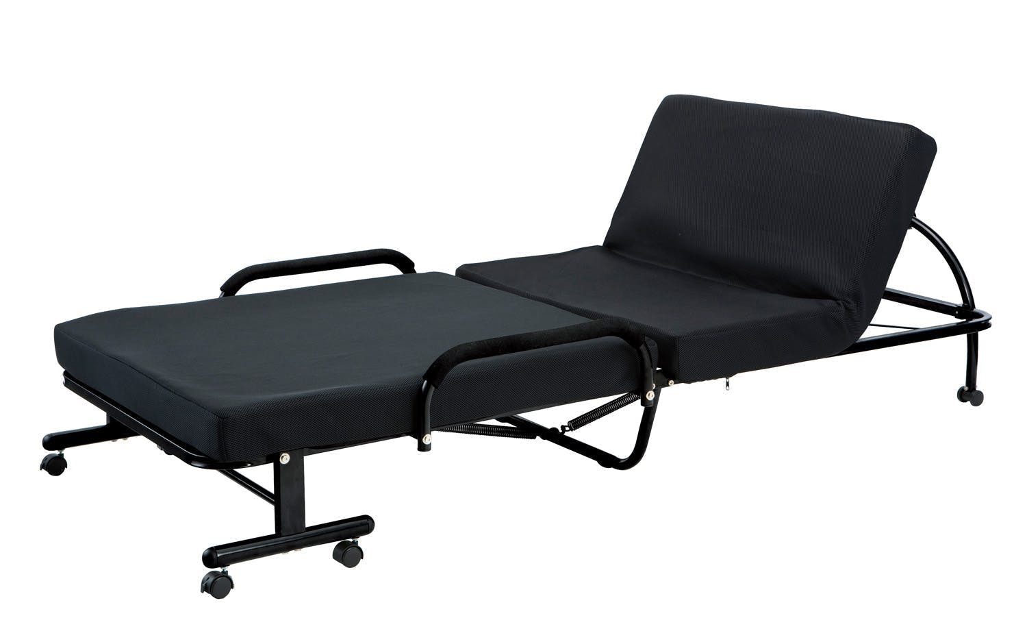 UTILITY KOEKI FBD-400(BK) 低反発折り畳みベッド 98×L210×44-75(床面