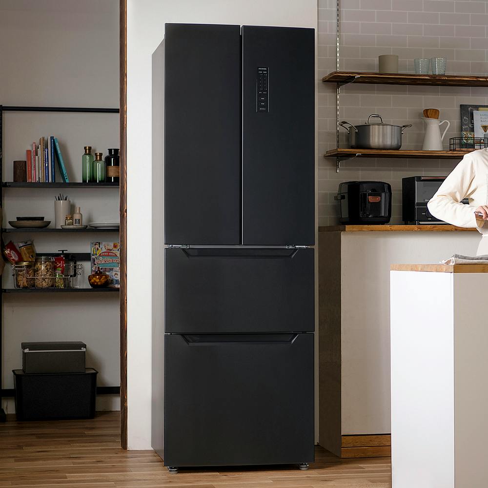 アイリスオーヤマ 冷凍冷蔵庫 320L IRSN-32A-B ブラック 冷蔵庫 大容量