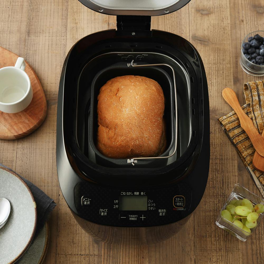 アイリスオーヤマ ホームベーカリー IBM-020-B ブラック 調理家電