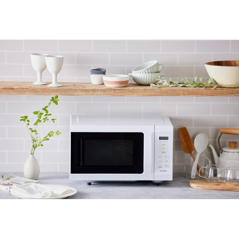 アイリスオーヤマ 電子レンジ18L IMB-F186-W ホワイト キッチン 料理