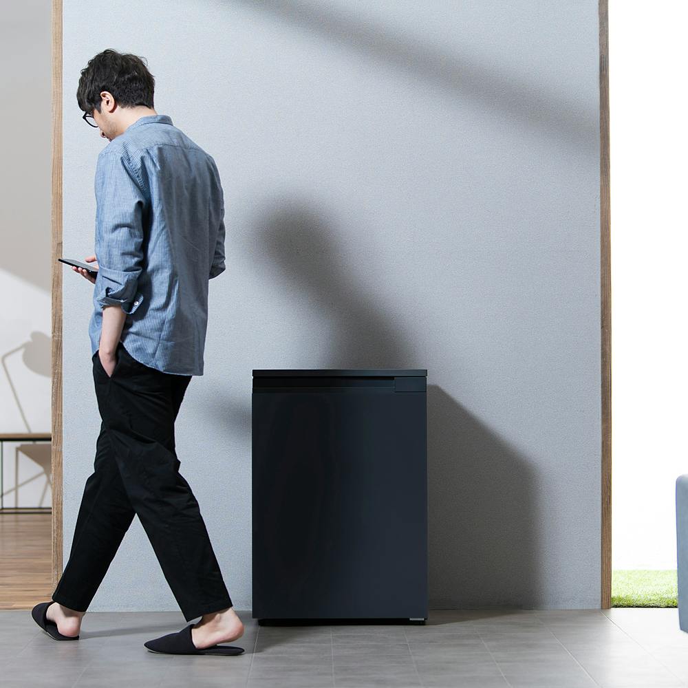 アイリスオーヤマ 奥行スリム冷蔵庫 66L IRSN-7A-B ブラック 冷蔵庫