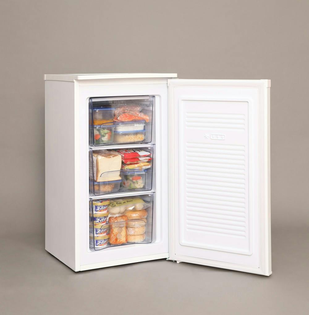 アイリスオーヤマ 前開き冷凍庫 60L ホワイト 冷凍食品 ノンフロン