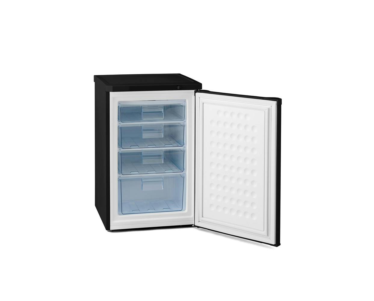 アイリスオーヤマ 前開き冷凍庫 85L ブラック 冷凍食品 ノンフロン