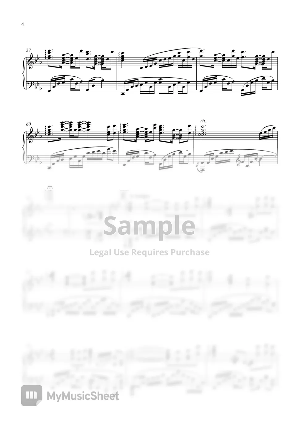 Final Fantasy XIV - Flow (Masayoshi Soken) ピアノ楽譜PDF