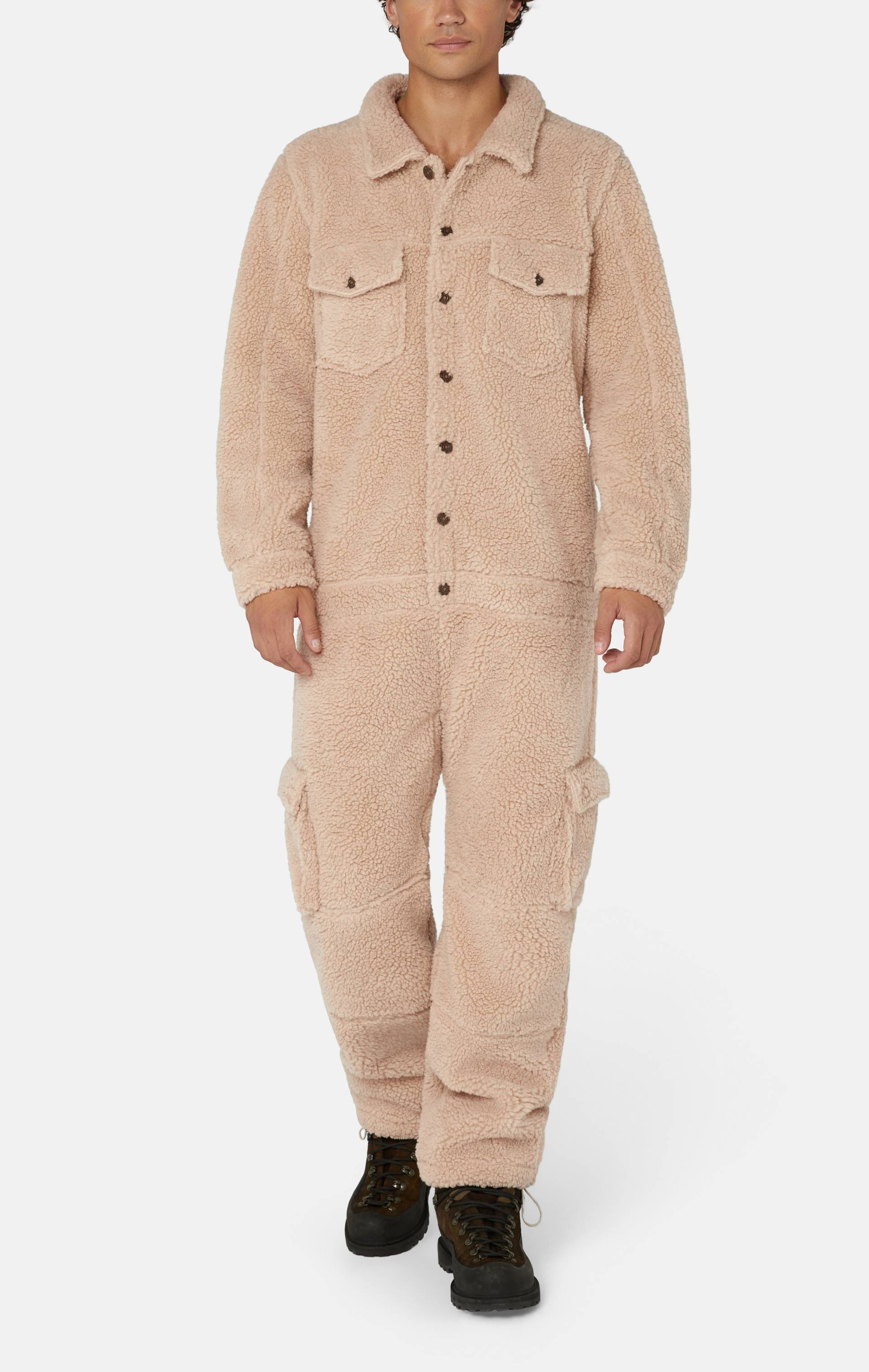 Bear With Me Jumpsuit Light Beige - Onepiece