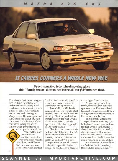 1988 Mazda Full Lineup Brochure (Ultra-Performance Machines