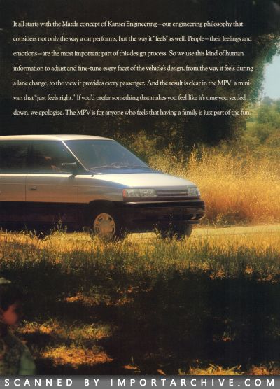 1992 Mazda MPV Brochure (Early Version) - ImportArchive