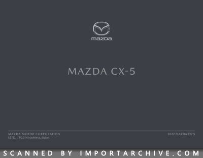 2022 Mazda CX-5 Brochure ((eBrochure)) - ImportArchive