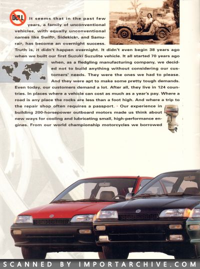 1991 Suzuki Swift Brochure - ImportArchive