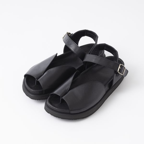 KUTSUNE/Re バタフライサンダル -幅広甲高さんでも締め付けなしで楽に