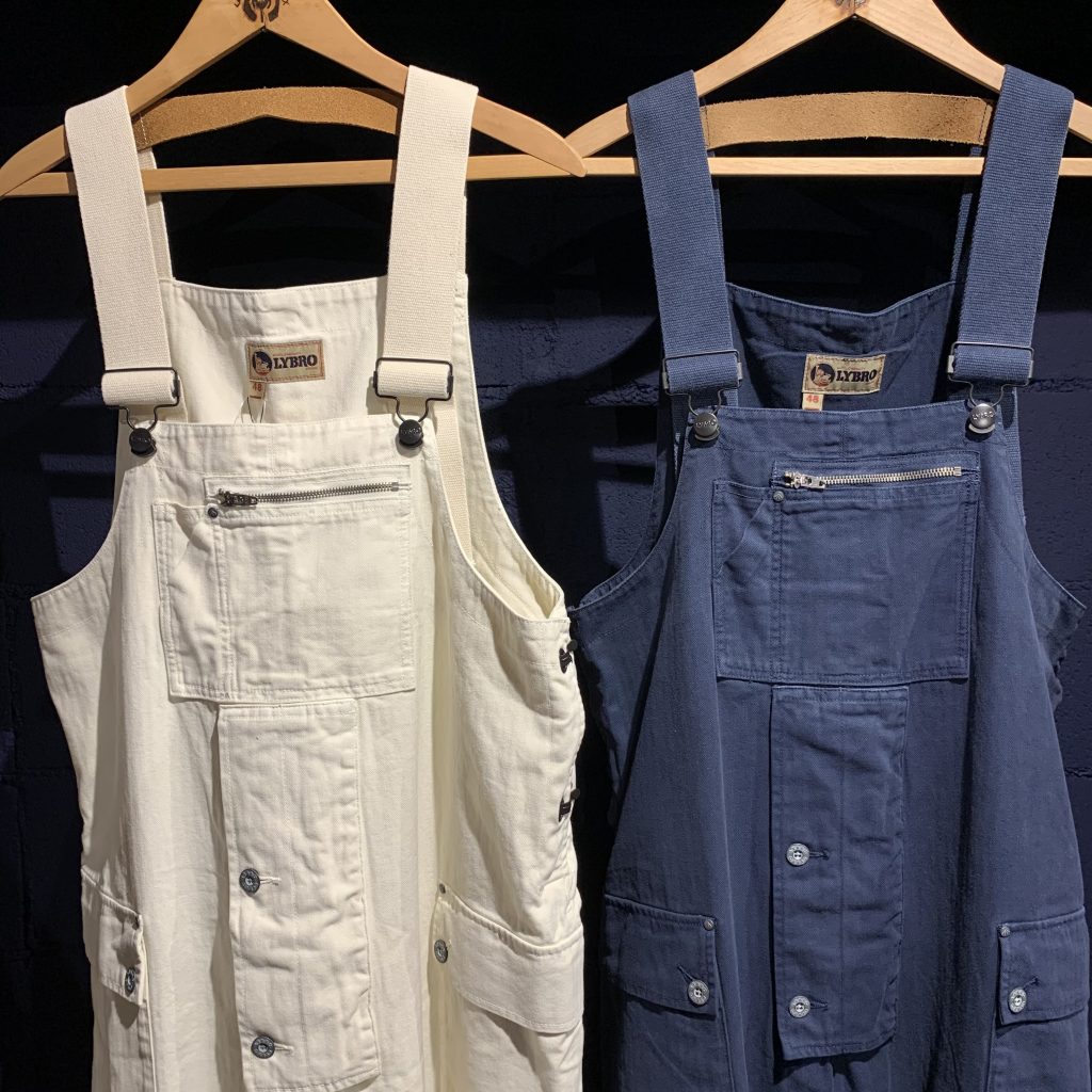 Nigel Cabourn LYBRO NAVAL DUNGAREE-HERRINGBONE | INDIGO BLUE