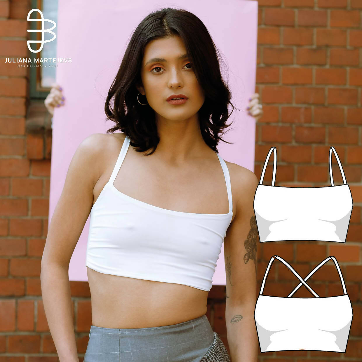 Summer Top Spaghetti Straps PDF Sewing Pattern – IndiePatterns
