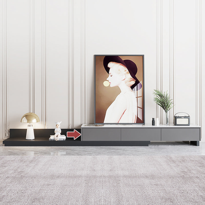 INDOORPLUS公式/テレビ台 伸縮式テレビボード マーブル柄 大理石