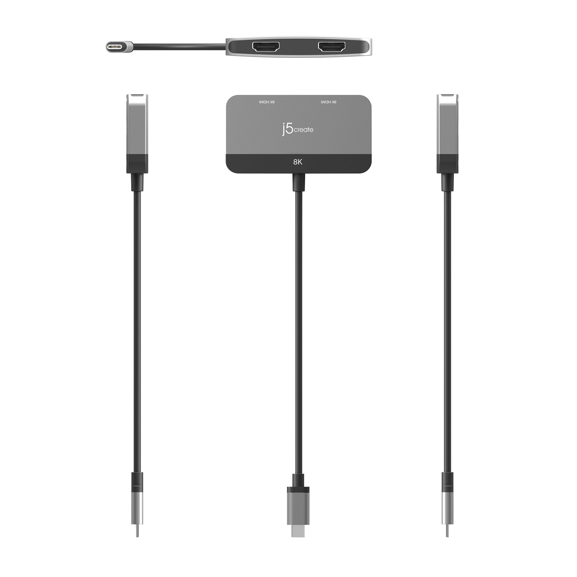 JCA465 8K USB-C® to Dual HDMI™ Display Adapter – j5create