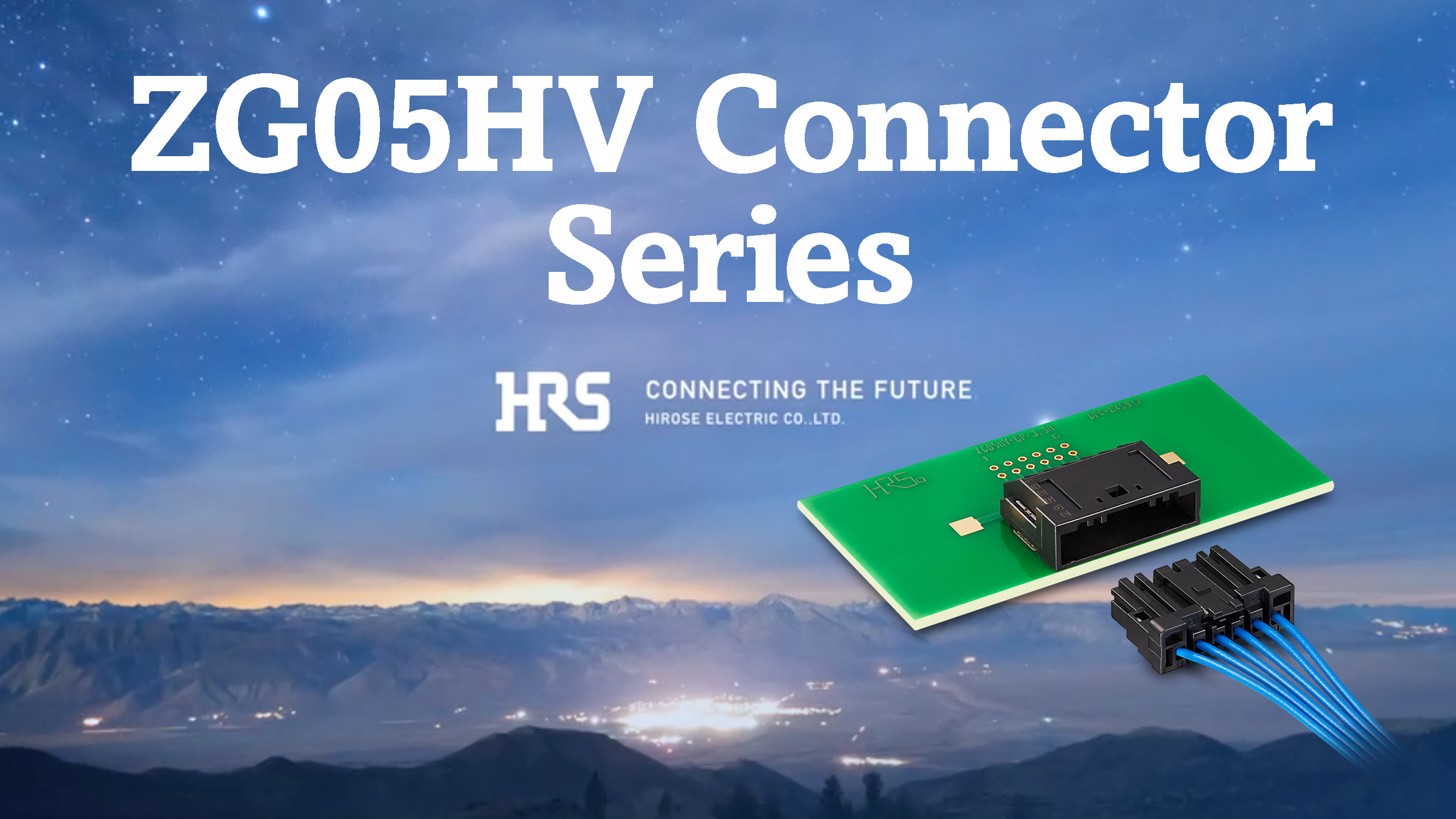 ZG05HV Series | High-Voltage Wire-to-Board Connector