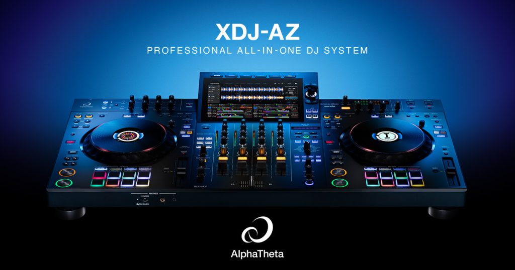 AlphaTheta XDJ-AZ | Wi-Fi搭載でクラウドの音源再生や超低遅延