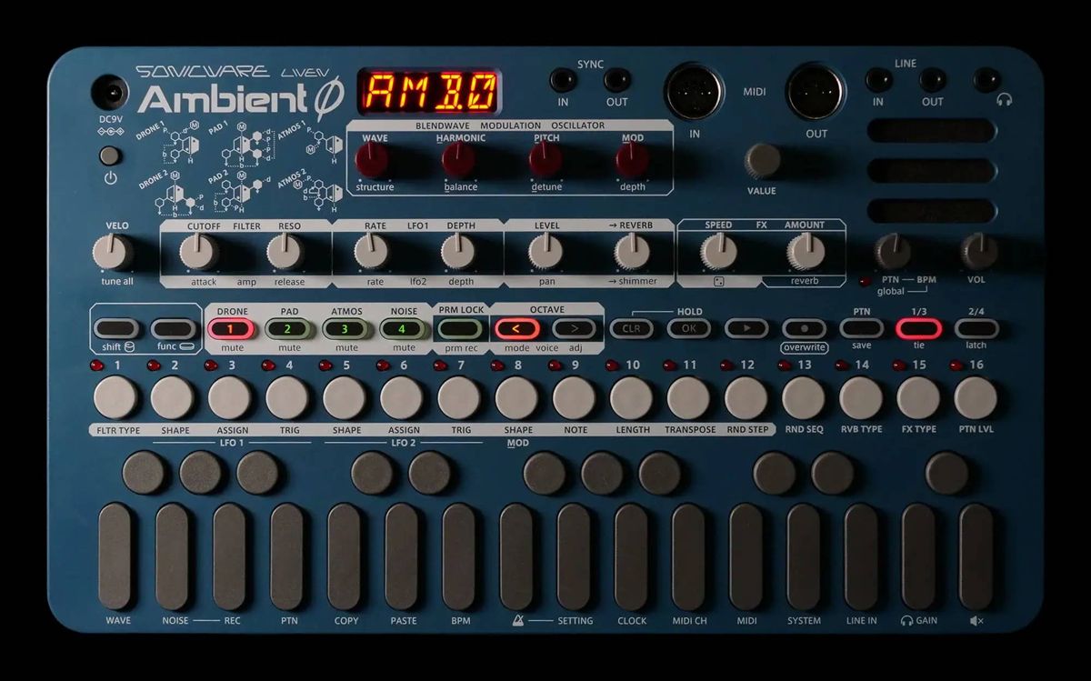SONICWARE LIVEN Ambient Ø | 没入型アンビエント・ジェネレーター搭載