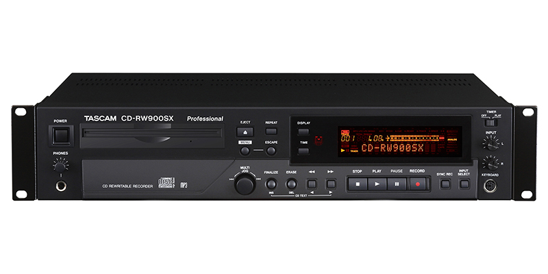 TASCAM CD-RW900SX | 業務用途の要求に応えるCDレコーダー/プレーヤー