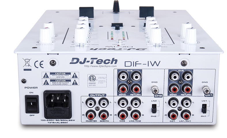 ブースに映えるホワイトカラーのDJミキサー DJ-Tech DIF-1W | Digiland