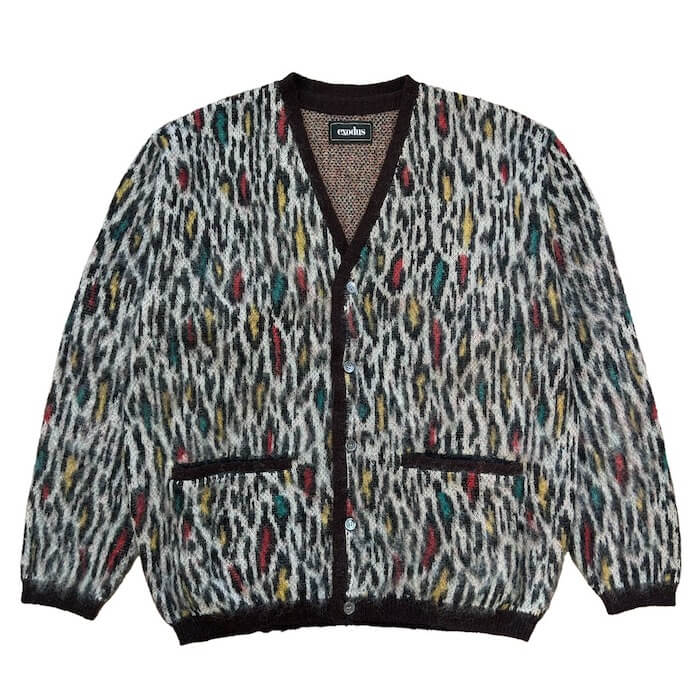 exodus(エクソダス)｜LEOPARD JACQUARD KNIT CARDIGAN｜正規通販取扱店