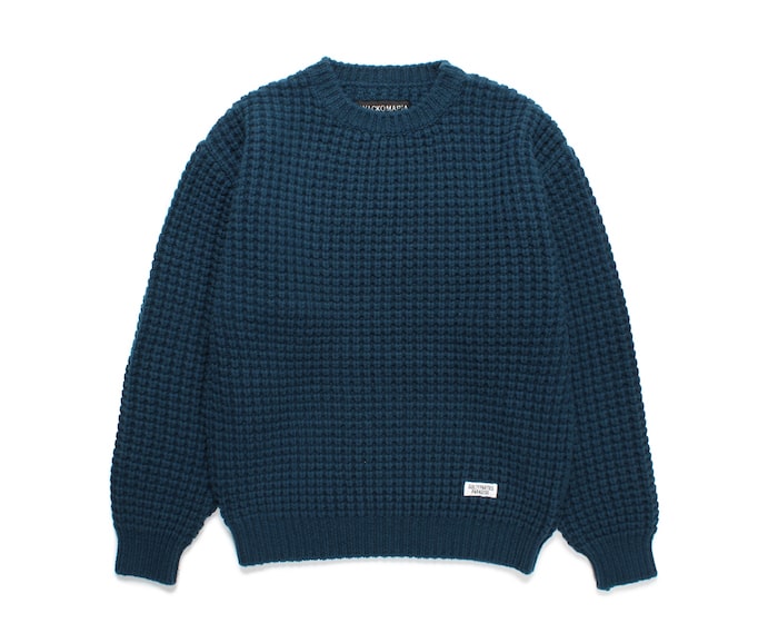 WACKO MARIA(ワコマリア)｜WAFFLE KNIT SWEATER｜正規通販取扱店 In STATE