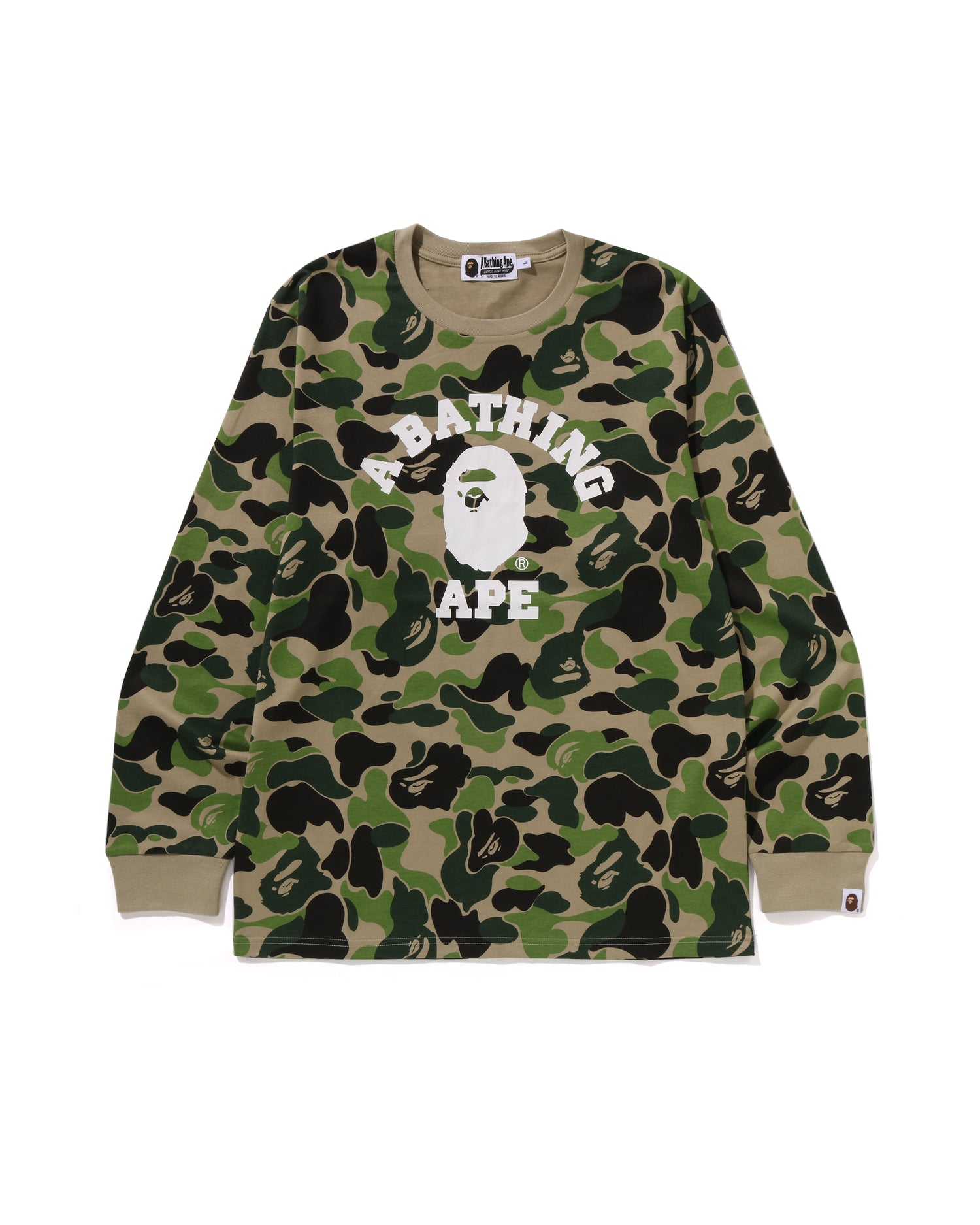 A BATHING APE® Abc Camo College Ls Tee | Bape official website