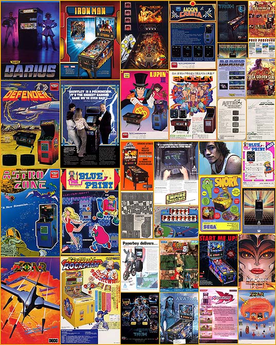参考】レトロなアーケードゲームのチラシ・ポスターデザイン30+ - いぬらぼ