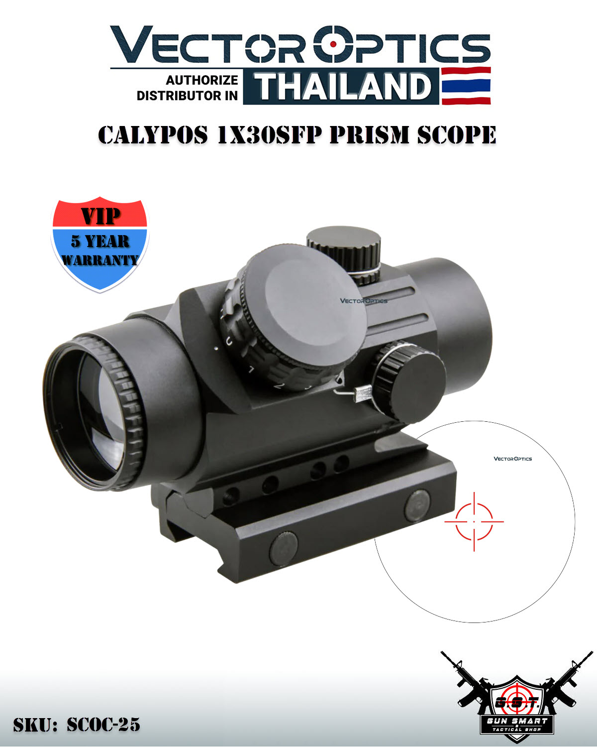 CALYPOS 1X30SFP PRISM SCOPE - VectorOpticsThailand