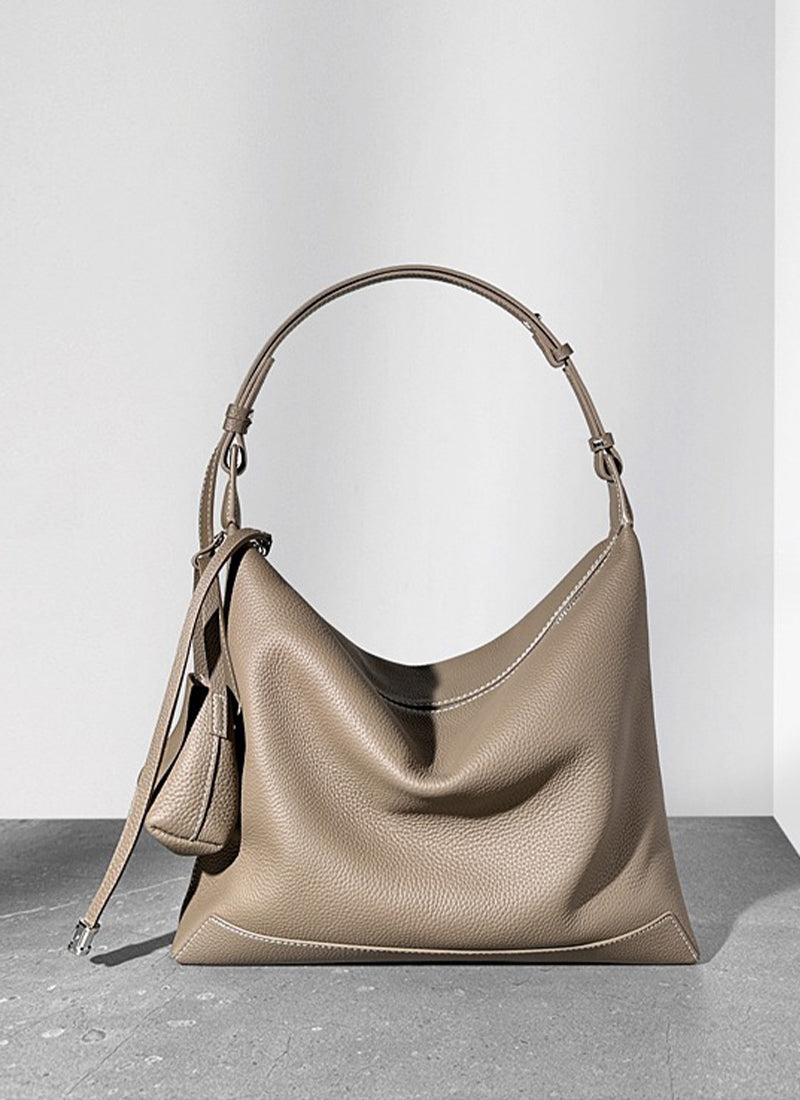 ISOLÉ公式 | ショルダーバッグ エレガント ドレープ 牛革 ISOLE