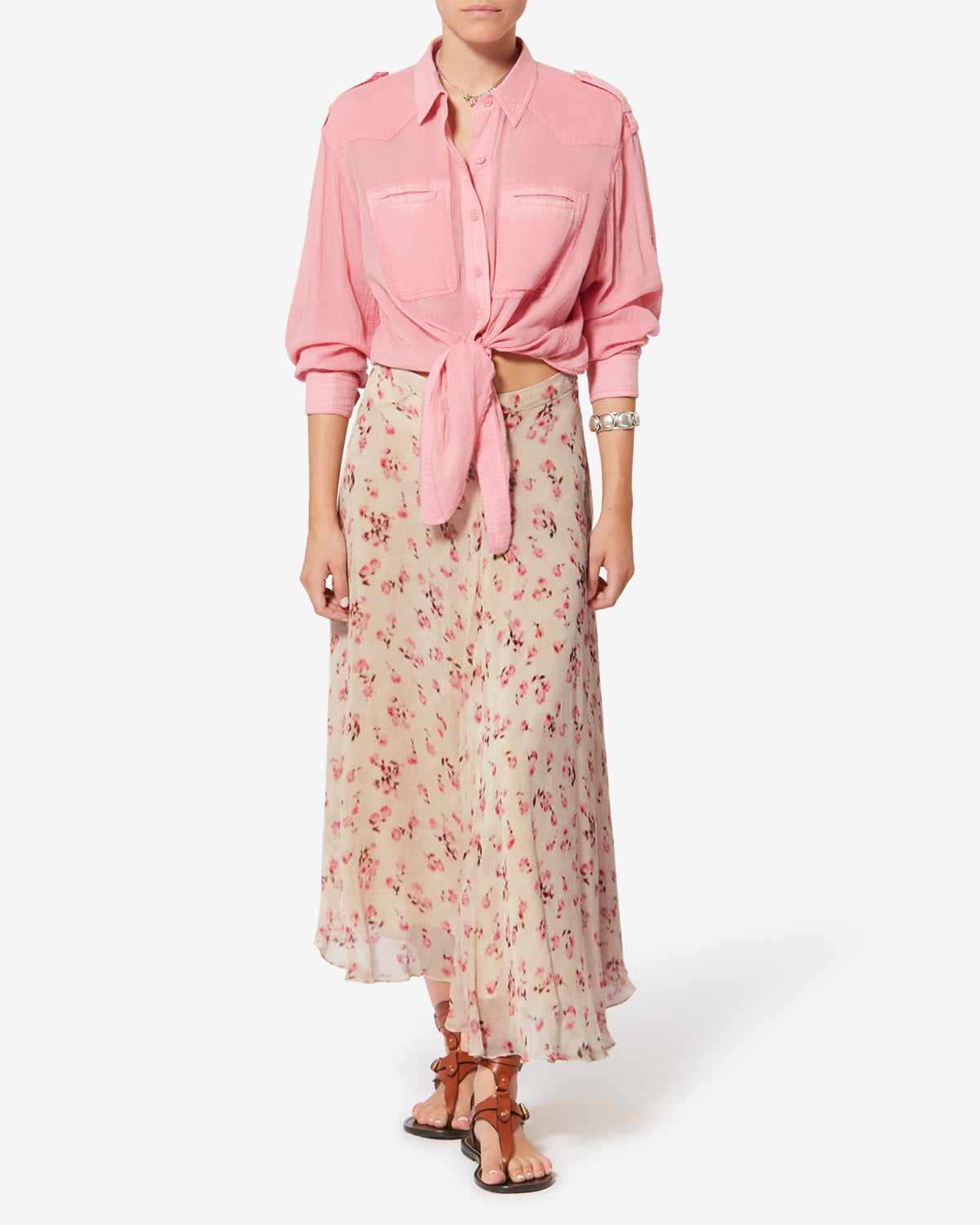 LYCIA SKIRT Woman beige | ISABEL MARANT Official online store