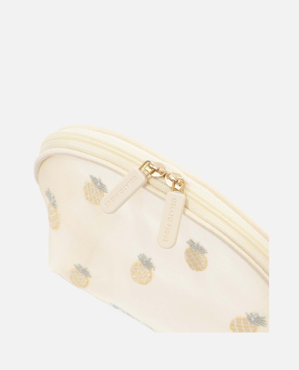 フルーツ フルーツ柄 タオル ポーチ セット パイナップル イエロー