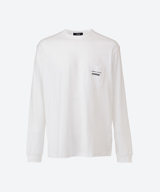 COMME des GARCONS HOMME”ロゴプリント 綿天竺