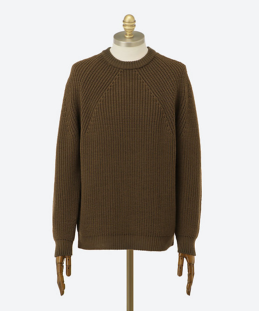 バトナーナッピングウールニットセーターネップピリングメンズグレー