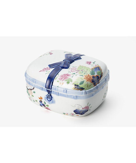染錦絢爛草花絵 陶箱 | 深川製磁/フカガワセイジ | 三越伊勢丹
