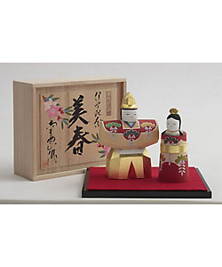 送料無料】奈良一刀彫 神泉作 立雛 3号（三越） | 神泉/シンセン