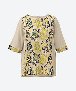 Cotton House Aya】“あじさいの押し花”刺繍ブラウス（7