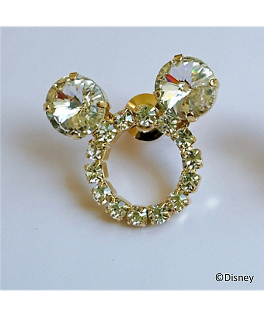 ☆クリスタル／Mickey mouse／ブローチ【ディズニーお