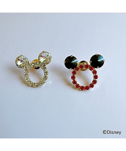 ☆クリスタル／Mickey mouse／ブローチ【ディズニーお