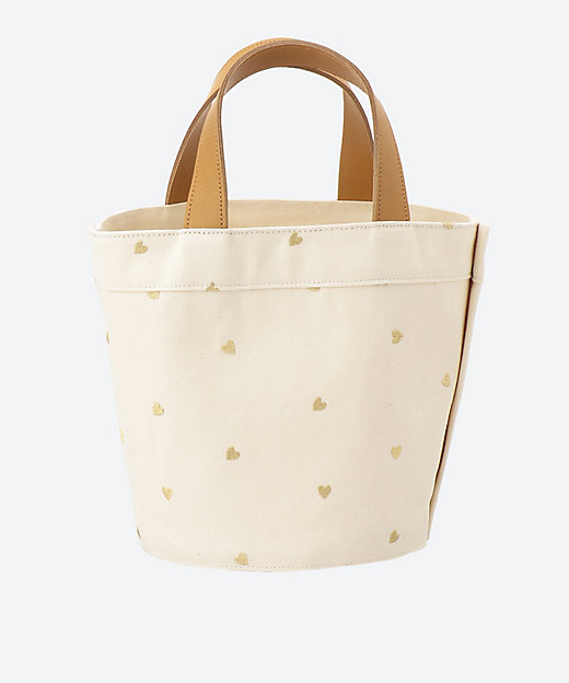 Leather―trimmed canvas tote S | LUDLOW