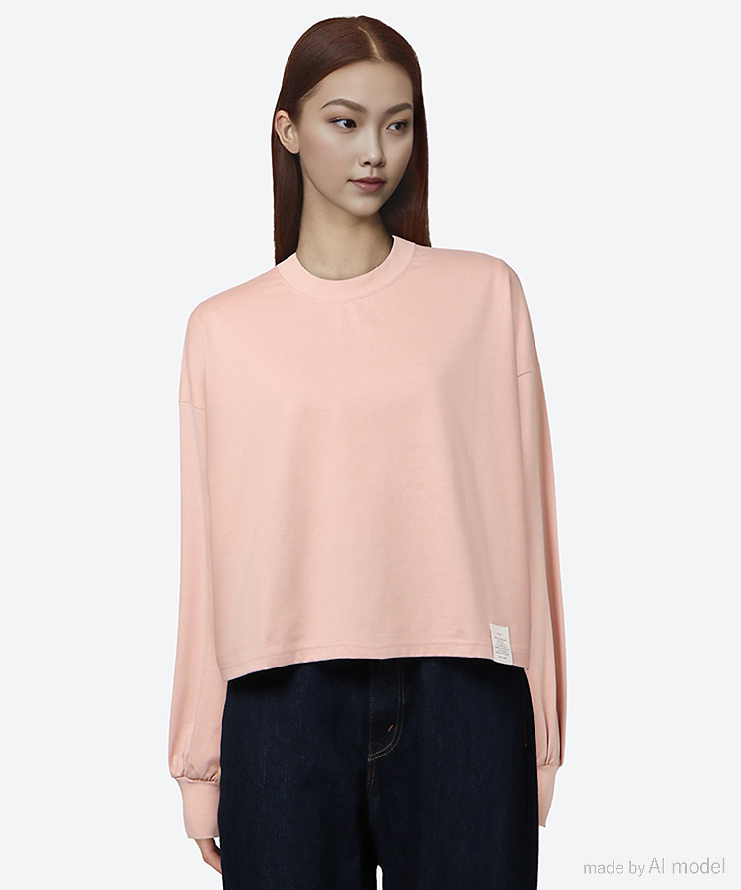 CROPPED LONG―SLV TEE ／ BIG FIT （6